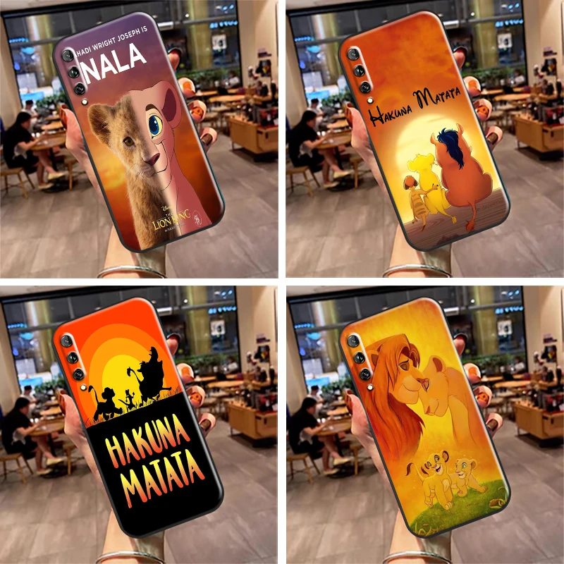 

Disney The Lion King Simba Phone Case For Huawei Y9 Y7 Prime 2019 Y9a Y9s Y9 Y8s Y7 Y6 Y6P Y7P Y8P Cover Black Carcasa