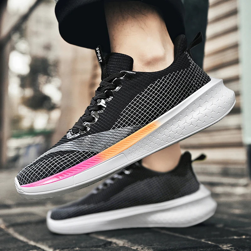 Mesh Running Shoes Men Cushion Jogging Sports Shoes for Women Outdoor Unisex Sneakers Men Athletic Training Shoes Male