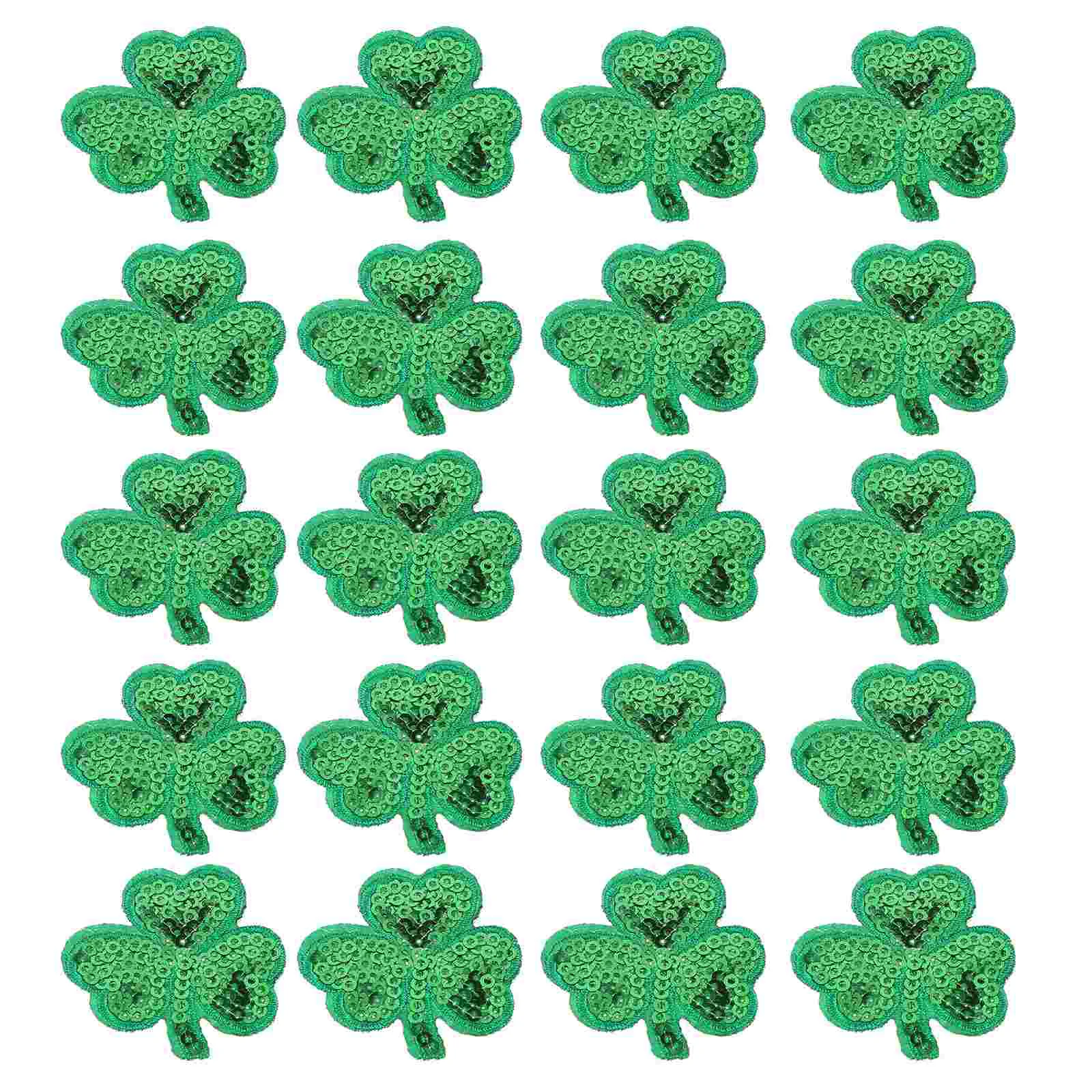 

Patches Shamrock Sewing Appliques Clothes Sew Embroidery Applique Embellishment Patch Fabric Diy Sequins Jeans Sticker