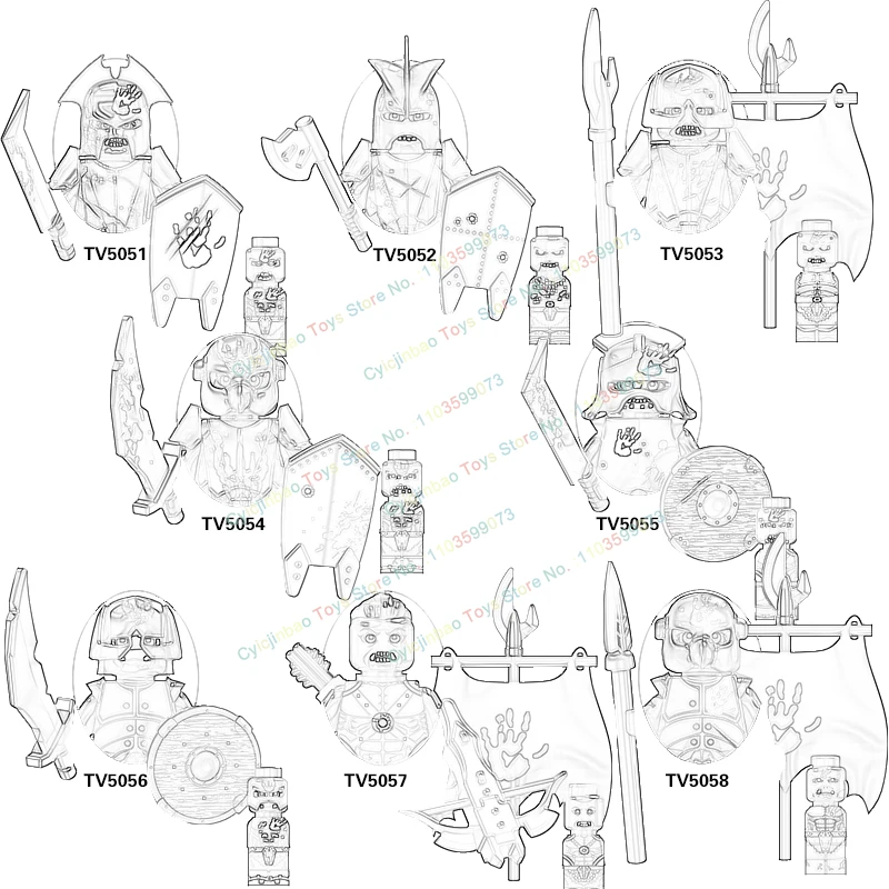 Средневековый фильм Рыцари анмар кольцо Wraiths экшн-фигурки аксессуары