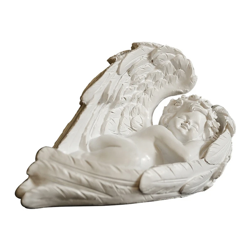 

Фигурка Ангела из смолы, Декоративная скульптура для сада, садовый пейзаж, украшение для рабочего стола