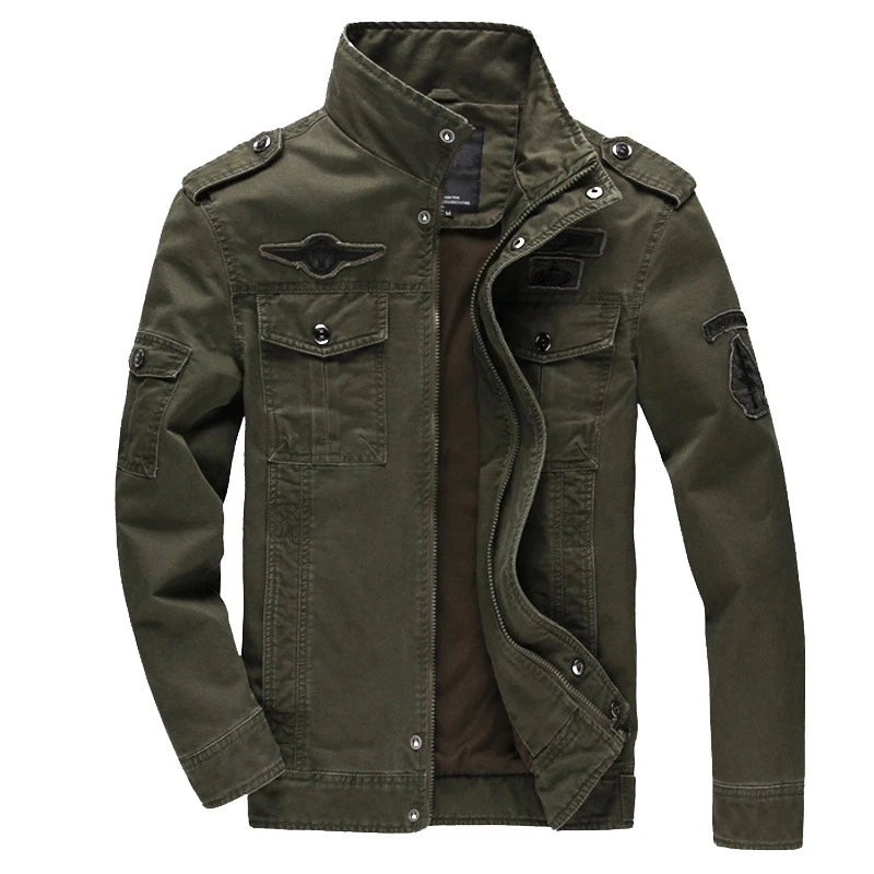 

Jacket 2023 Jacket Stand Sprots Collar Bombre Men New Military Outdoor Jackets Men Tooling Autumn Spring Slim Windbreaker Casual
