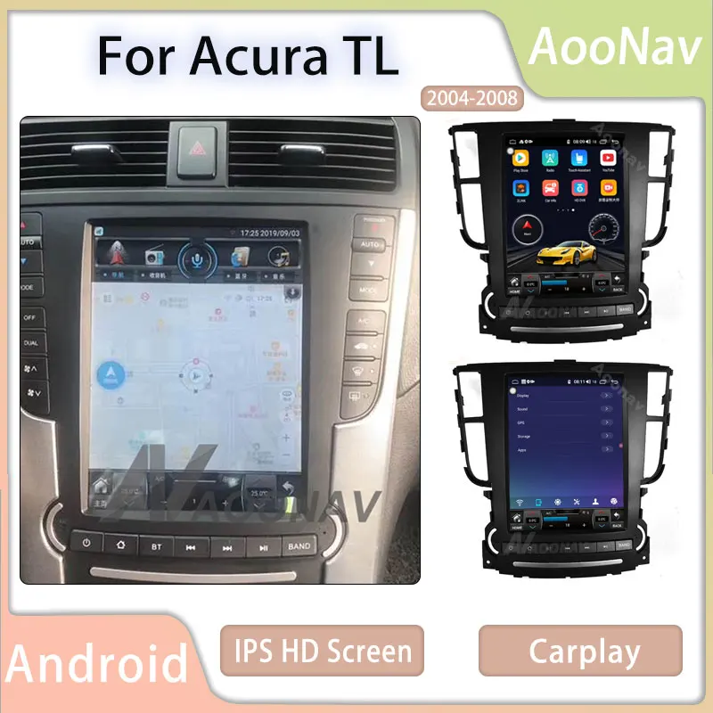 

Автомагнитола с экраном для Acura TL 2004-2008, мультимедийный плеер, система GPS-навигации, стереоэкран, видеомагнитофон для вождения