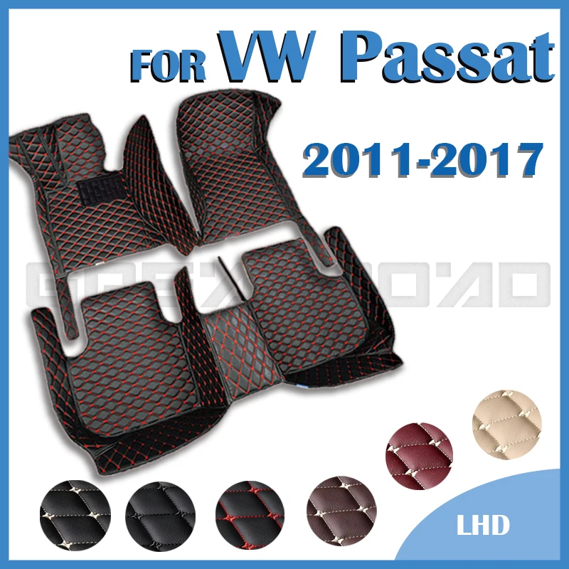 

Car Floor Mats For VW Volkswagen Passat 2011 2012 2013 2014 2015 2016 2017 Custom Foot Pads Carpet Cover Interior Accessories