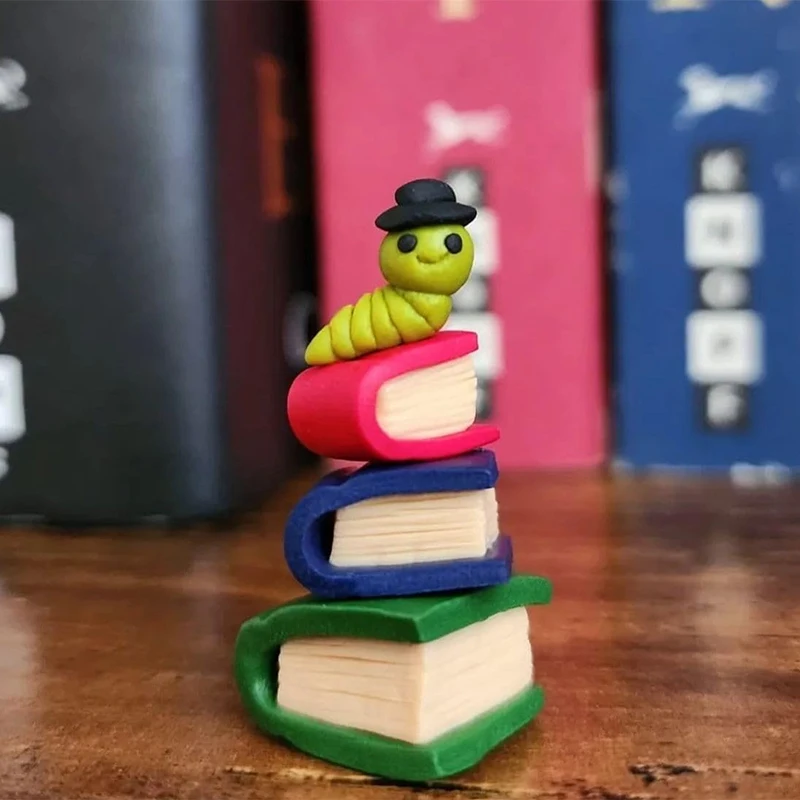 Декоративные украшения для книг красивый червь с верхней шляпой подарки