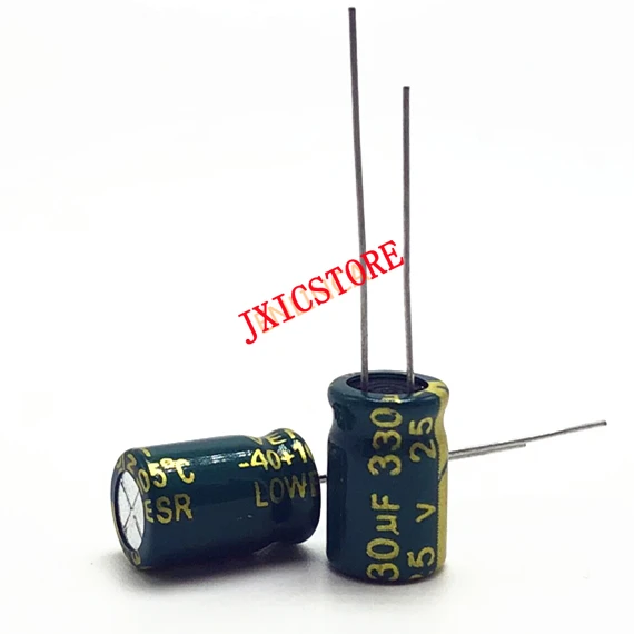 

25V 330UF 8*12 high frequency low impedance aluminum electrolytic capacitor 330uf 25v 20%