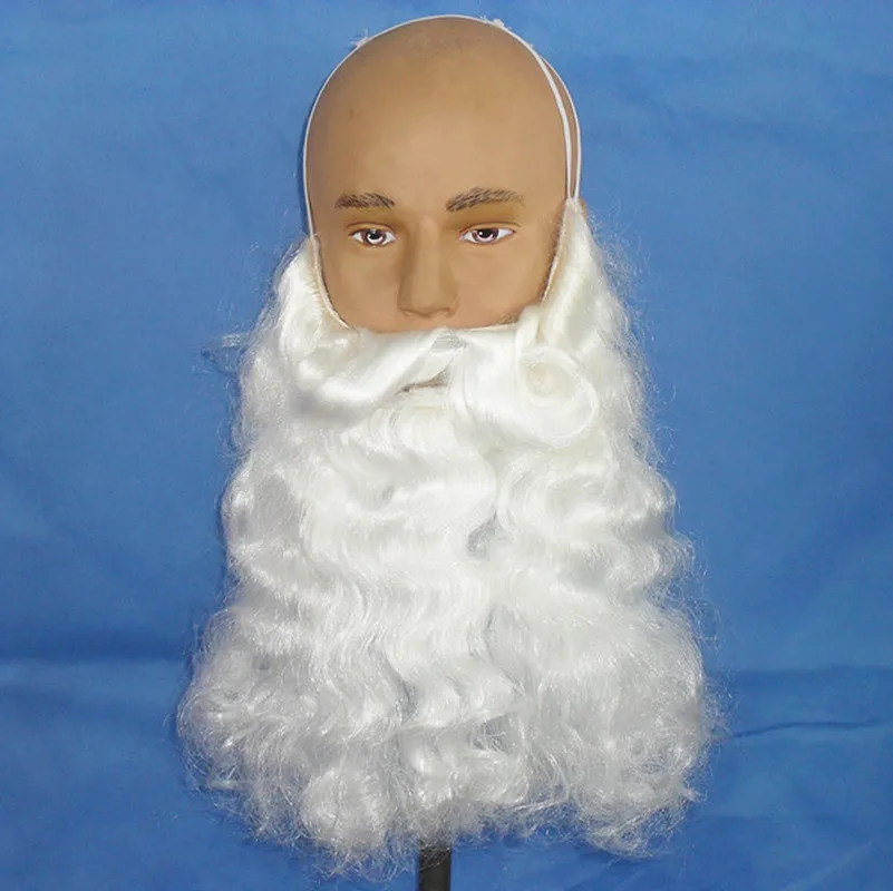 1 шт. парик Санта Клауса и борода синтетические волосы короткие Косплэй парики