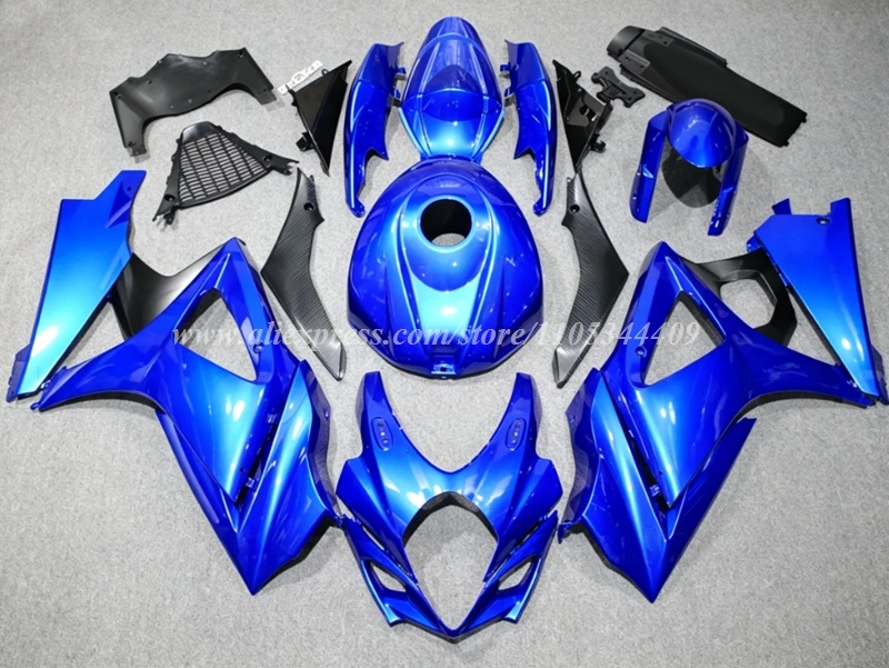Фото Новый комплект обтекателей из ABS-пластика (4 шт.) для Suzuki GSX-R1000 K7, 2007-2008 гг., детали для модификации автомобиля с крышкой бака, возможность индивидуальной настройки №1