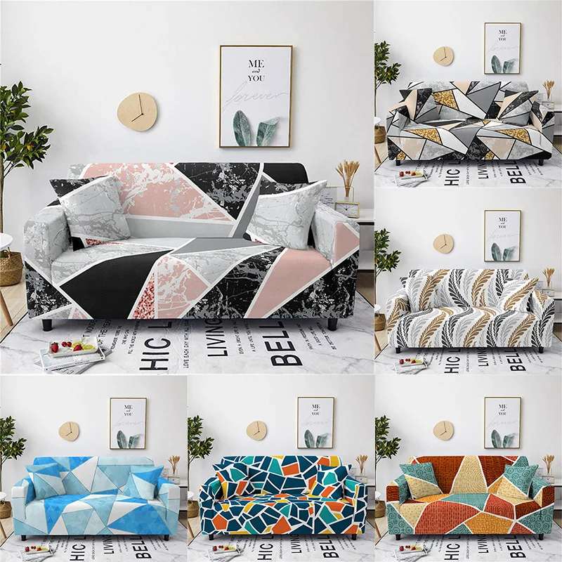 

Разноцветный подлокотник с геометрическим принтом, диванная подушка с неравномерным узором, чехол для дивана, эластичный полноразмерный П...