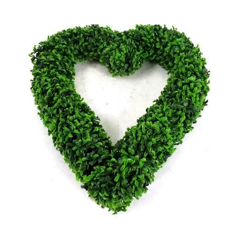 Акция! Садовые товары Topiary Boxwood Heart Door Hanging Love Home Decor | Венки и гирлянды