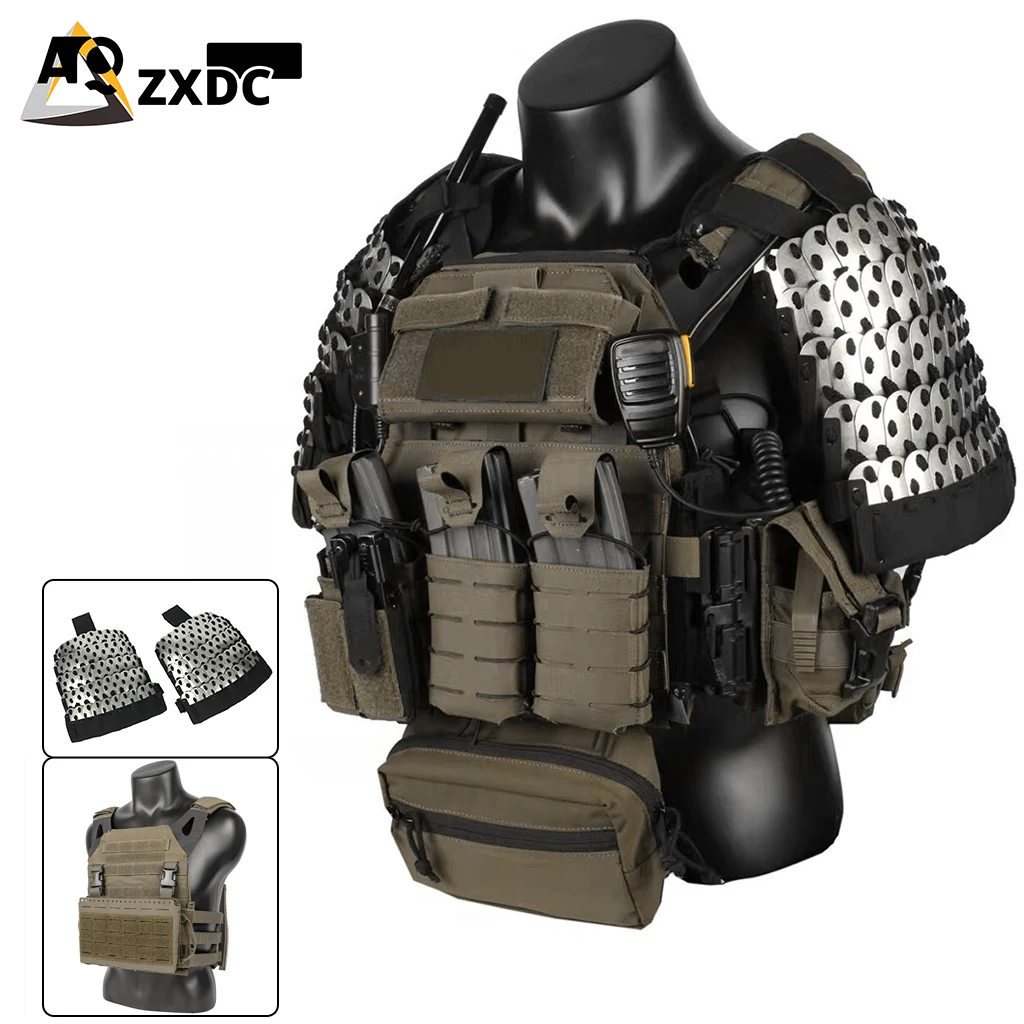 Тактический бронежилет из нержавеющей стали с серебряным драконом