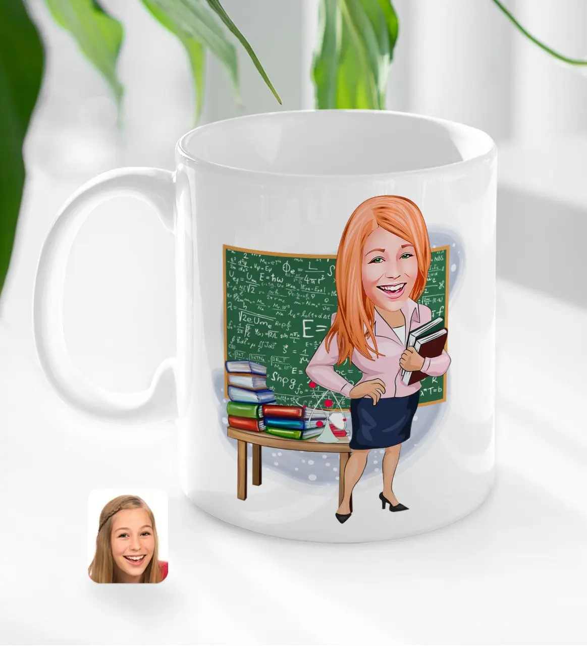 

Персонализированная Женская учительница физики, белая кружка
