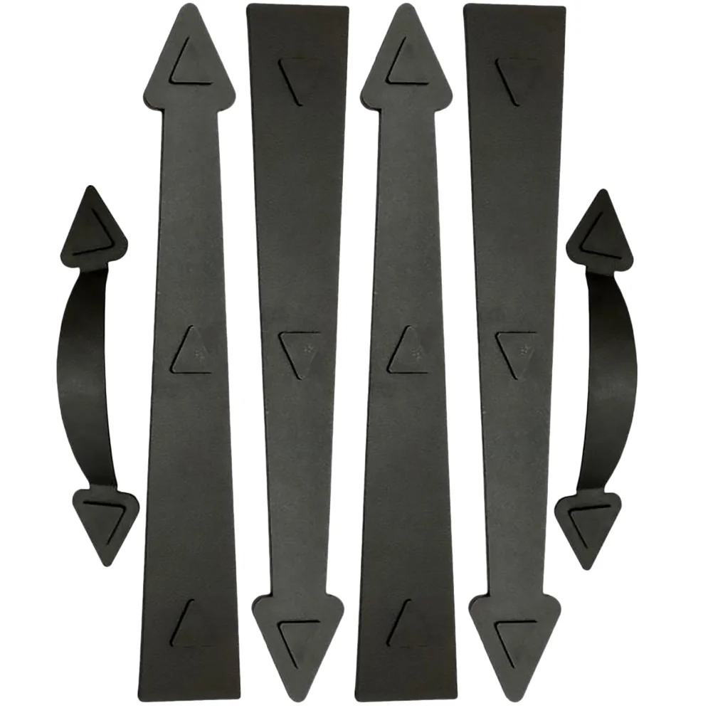 

1 Набор декоративных ручек для гаражных ворот, магнитная декоративная фотография (черный)