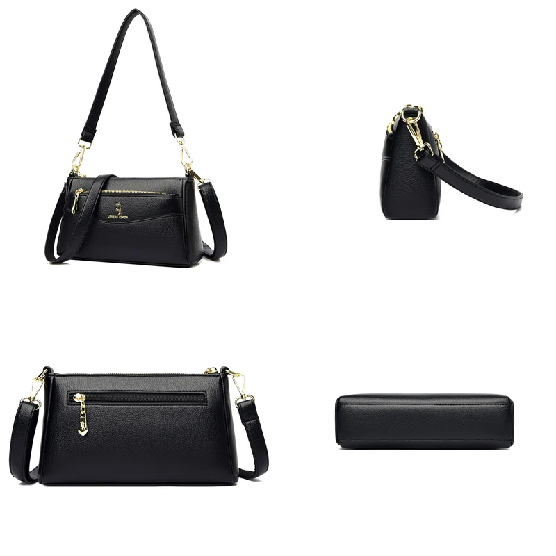 Fashion Flap Women Bag Designer Leather Crossbody Bags Soft Genuine Purse and Handbag Woman Brand Small Bolso Mujer 2022