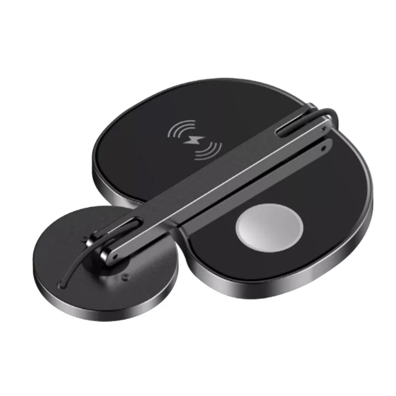 

3 in 1 Wireless Charger 15W Fast Charging for iPhone 11 Pro/XR/Xs Max for Samsung for Apple Watch 5 4 Airpods Pro Black