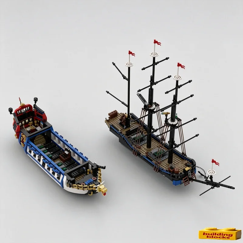 Фото Набор для сборки модели пиратского корабля Armada (1818 деталей), развивающая игрушка-конструктор, подарок на праздник №4