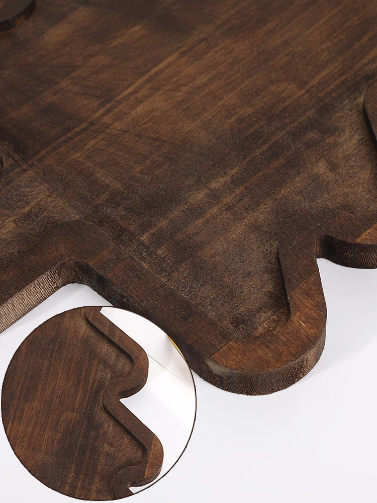 Деревянный поднос рождественское украшение блюдо форма Санта-Елки для одеял