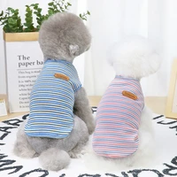 classic stripe dog shirt summer pet dog clothes for dogs cat vest shirt puppy clothing for samll medium dogs chihuahua costume