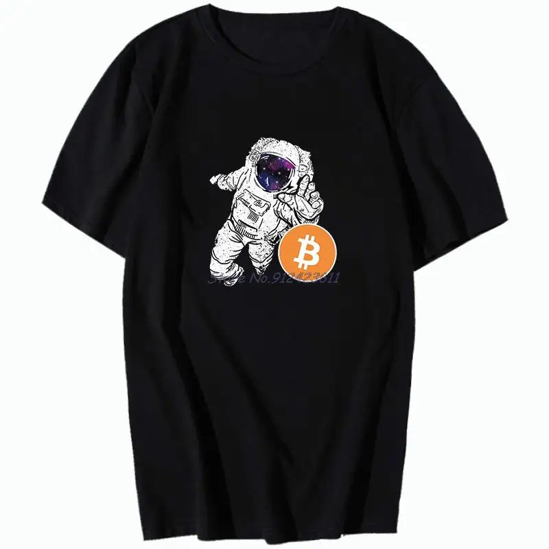? Футболка мужская оверсайз с принтом криптовалюты биткоина BTC |