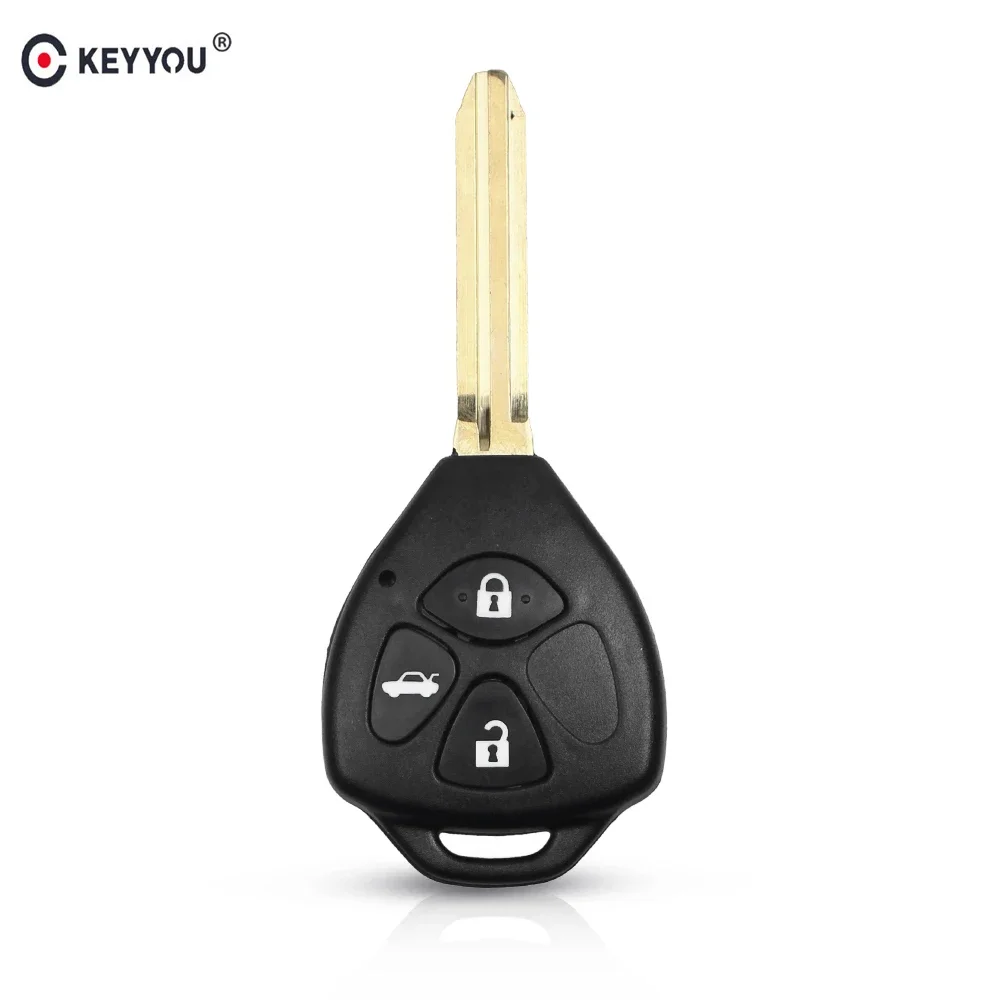 

Чехол для автомобильного ключа KEYYOU с 3 кнопками, чехол-брелок для Toyota Camry Corolla Reiz RAV4, Автомобильный ключ Toy43 Blade