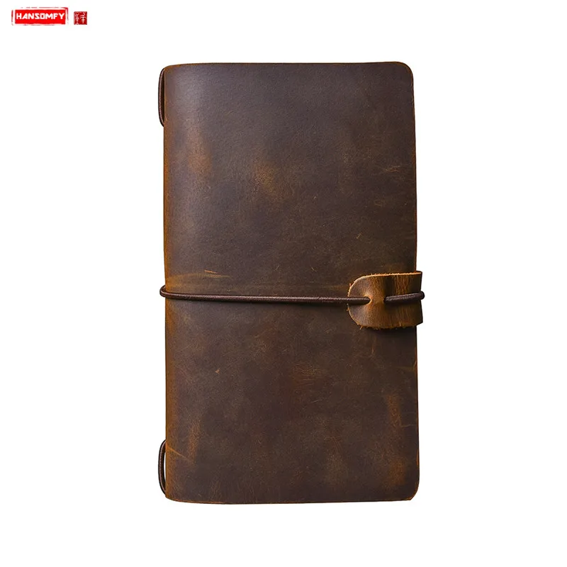 Длинный мужской кошелек из натуральной кожи бумажник Крейзи Хорс клатч Обложка