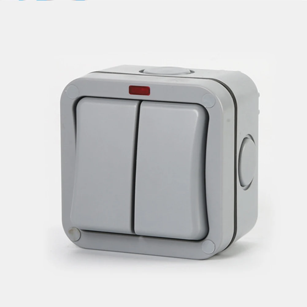 

20A 2 Gang Weatherproof Junction Box 88*88mm Outdoor Switch Switch Waterproof IP66 ABS Outdoor Switch 20A/250VAC