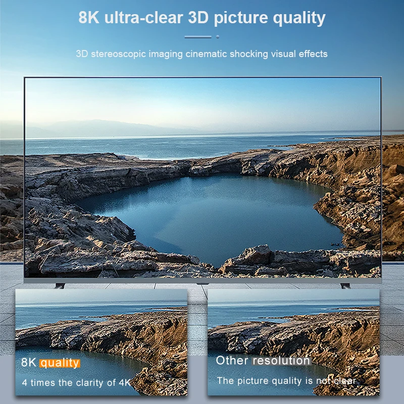 8K HD высокоскоростной 2 1 HDMI 8K/60Hz 4K/120Hz 48Gbps совместимый волоконно-оптический кабель