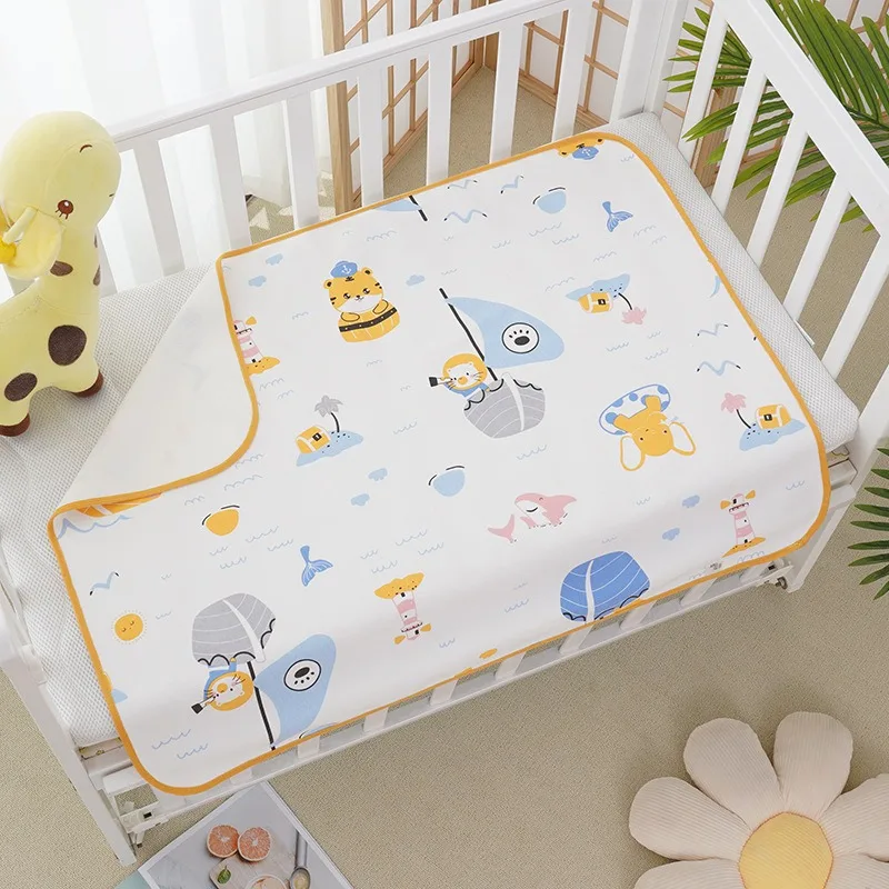 

Baby Diaper Reusable Waterproof Cotton Changing Pad Cover Baby Diaper Mattress Newborn Print Changing Mat Floor Play Mats 0-3Y