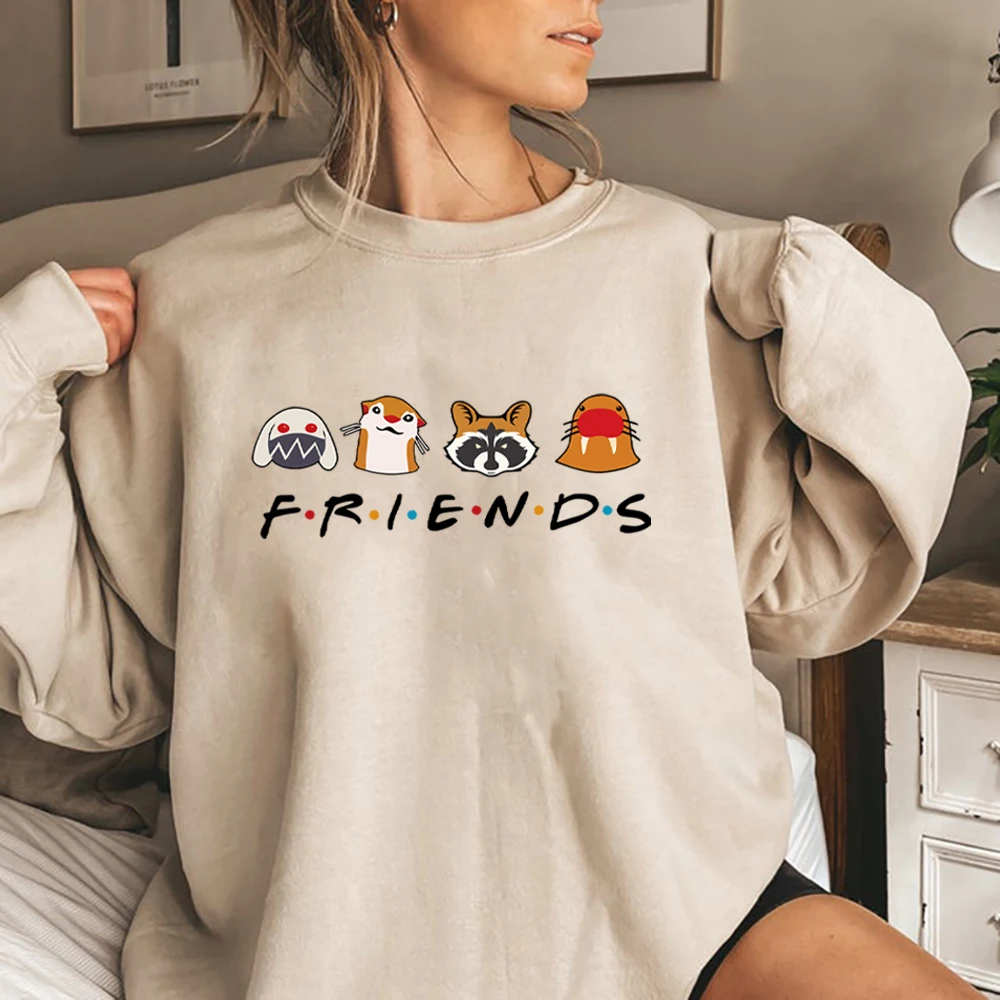 Unisex Lylla Rocket Floor Teefs Sweatshirt Vintage GOTG Vol 3 T-Shirt Good To Have Friends Shirt Rocket Raccoon Tees Fans Gift