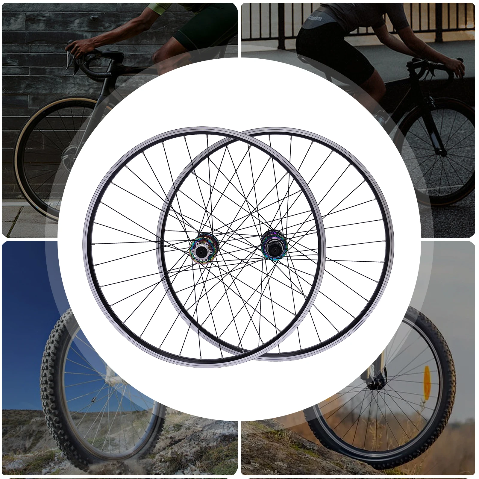 27.5 Inch Mountain Bike Wheelset Aluminum Alloy Rim Disc Brake Bicycle Wheels New