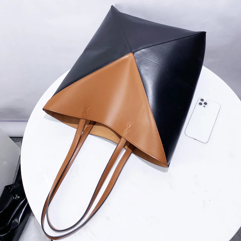 Женская Складная Сумка-тоут из ПУ кожи с верхней ручкой