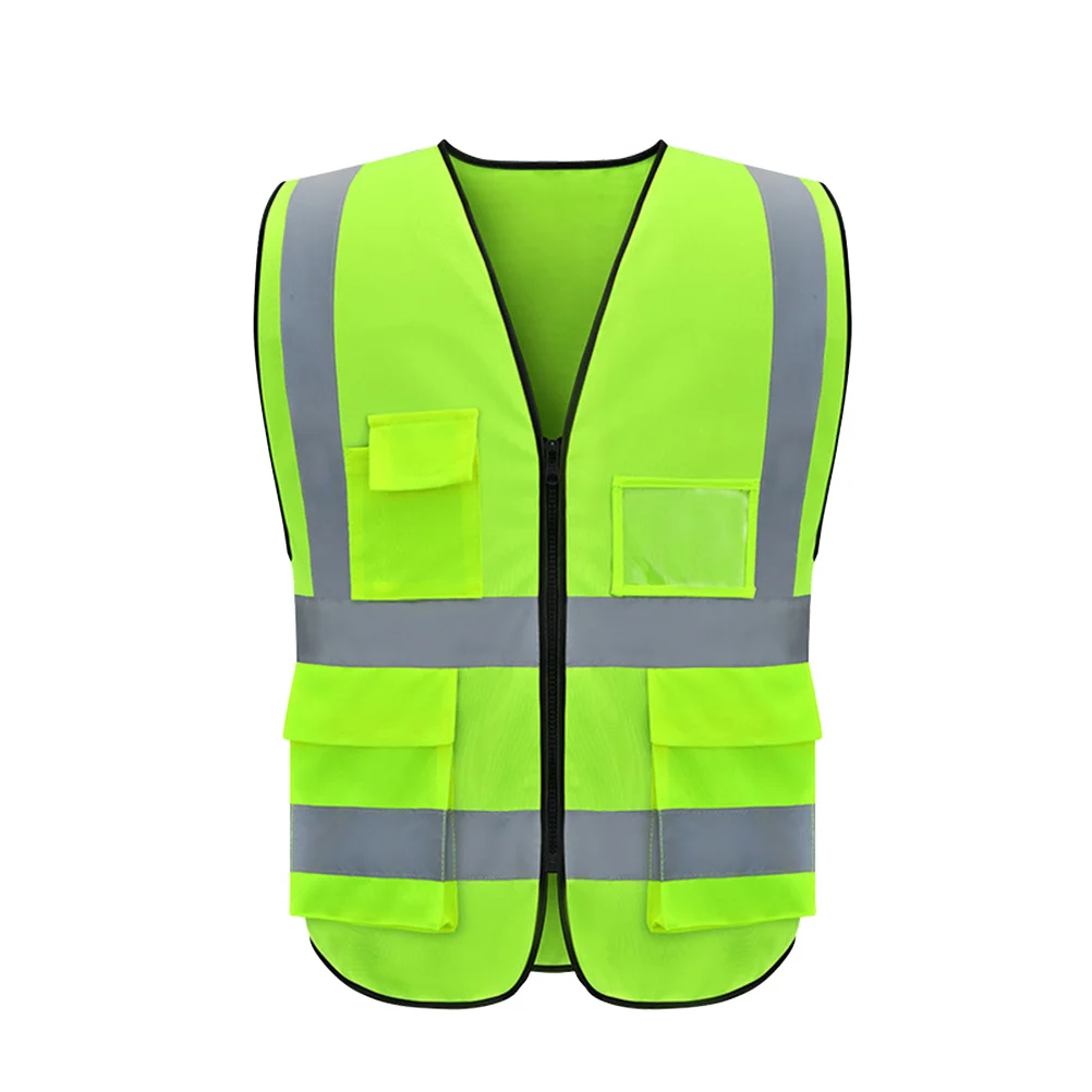 

Work Security Vest Reflective Safety Multiple Pockets Emergency Activities Volunteer Traffic
