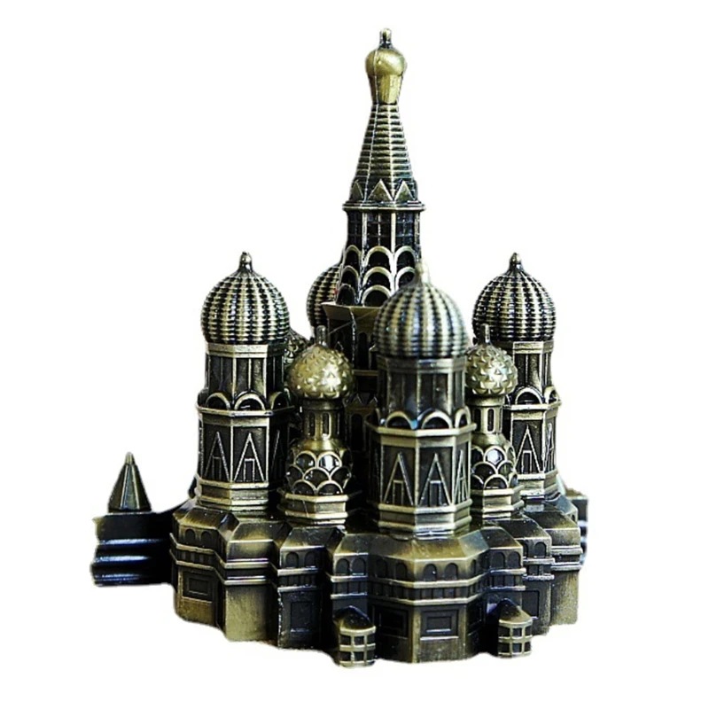 

Vintage Home Interior Ornaments Kremlin Statue Creative Decor Desktop Wall Shelf Living Room Art Gifts for Girls Friends