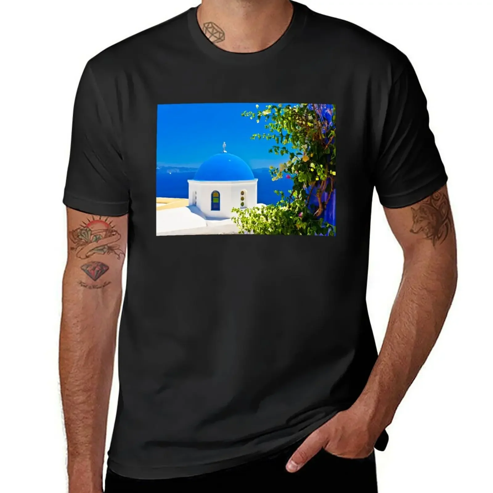 Футболка Santorini блузка баскетбольные футболки с рисунком мешковатые рубашки