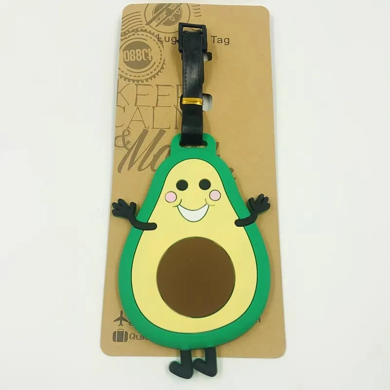 Дорожные аксессуары для багажа с принтом авокадо бирка из силикагеля держатель
