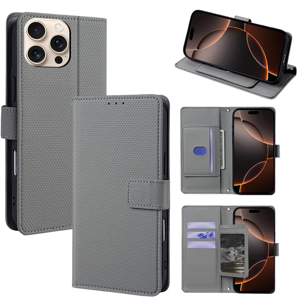 Фото Чехол-книжка с магнитной застежкой для Sharp Basio Active3 Aquos Wish5 4 3 Sense 9 8 7 R10 R9 R8 R7 R6, кожаный, с 4 слотами для карт, кошелек-футляр №2