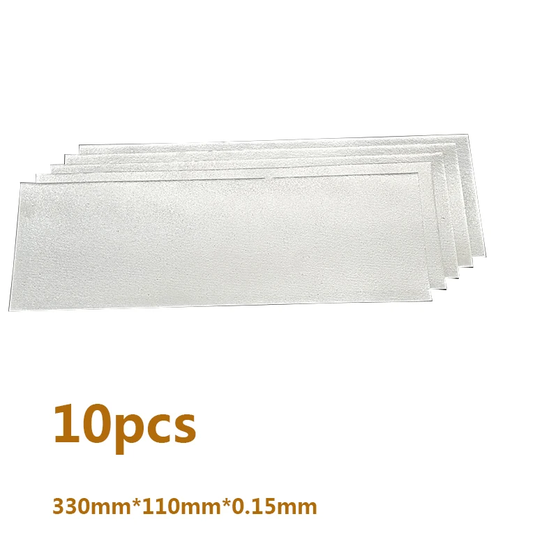 

10 pcs 330*110*0.15mm High temperature resistant insulating mica paper rolls of plastic welding hot air gun heater insulation