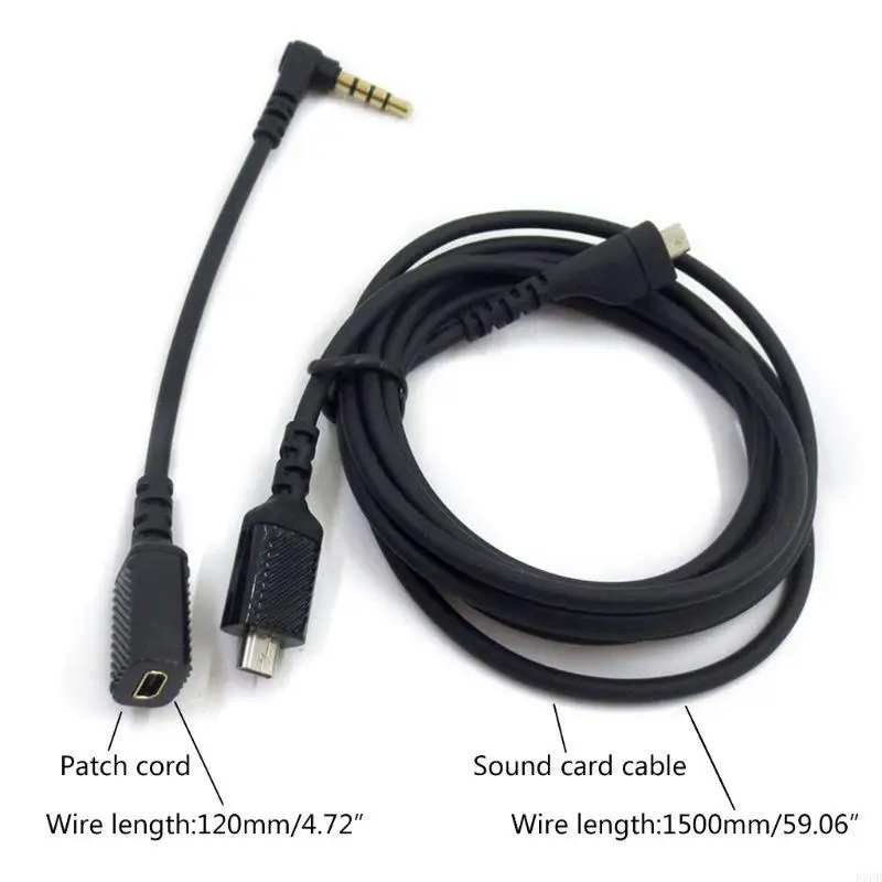 02DD растягивающие звуковые кабели для Arctis 3/5/7 Gaming шнуры наушников