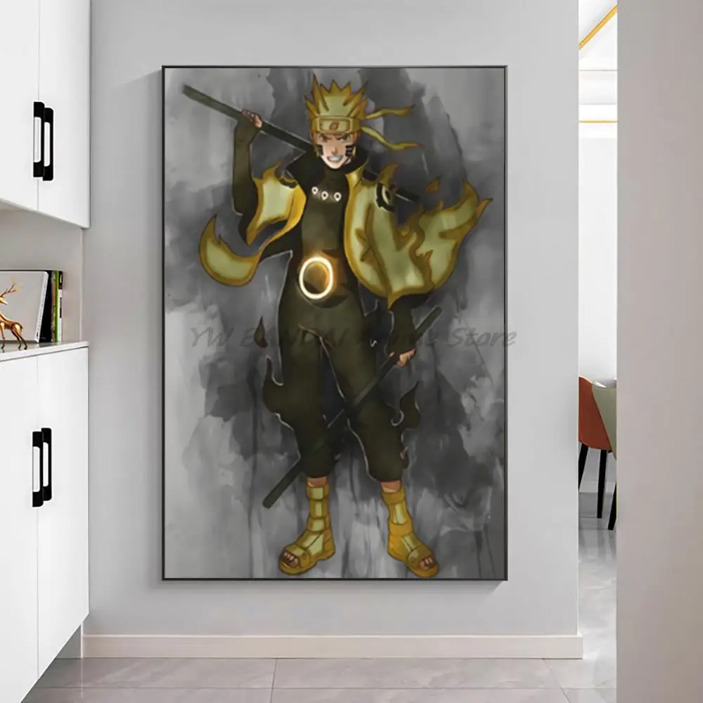 

naruto Sasuke anime figure Canvas paintings Pictures Prints bandai Manga aesthetic Cool poster Living Room Decoration Hogar