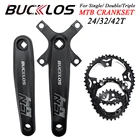 MTB Кривошип 64104 BCD велосипедный Кривошип 273242T велосипедная звезда квадратное отверстие ОВД флюоресцентная с нижним кронштейном велосипедные детали