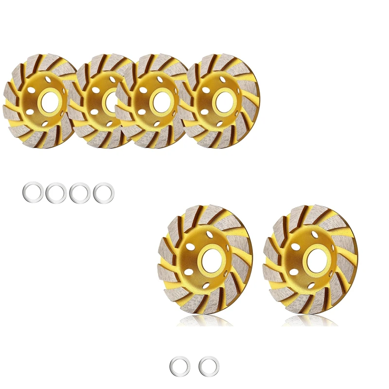 

Алмазная круглая шлифовальная машина, 4-дюймовый бетонный турбо алмазный шлифовальный станок, колесо для угловой шлифовальной машины