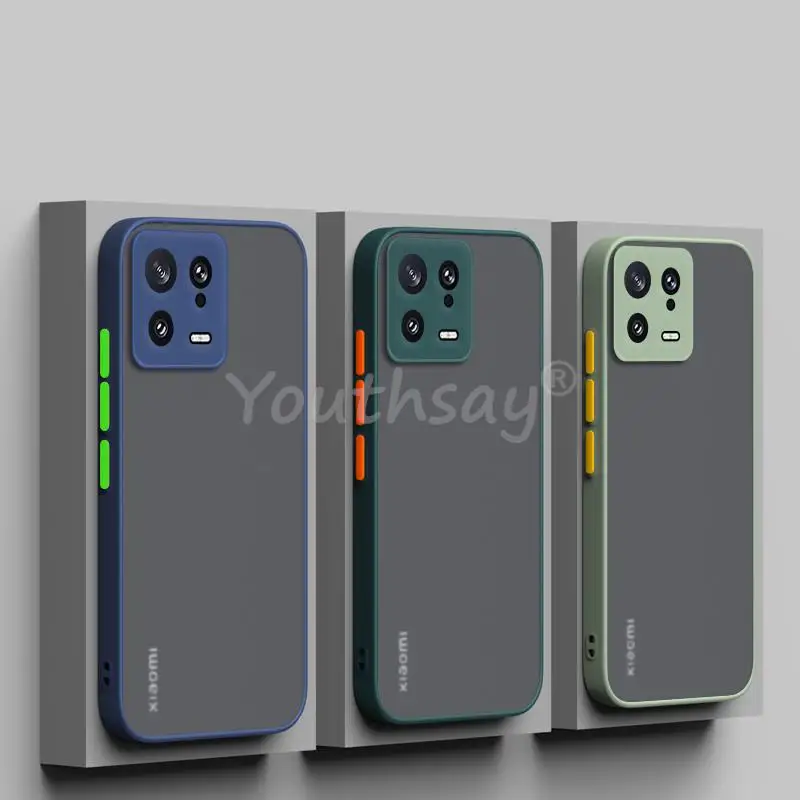 

Чехол для Xiaomi 13 Pro, силиконовый матовый резиновый Прозрачный чехол для телефона Xiaomi 13 Pro, 12 Pro, 12T, 12X, 12 Lite, защитный чехол