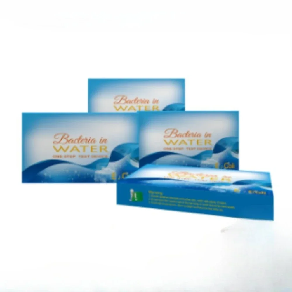 

Портативный комплект для тестирования воды E Coli, тестовая бумага EColi, легкое обнаружение, тест-полоска Escherichia Coli с капельницей для здравоохранения воды