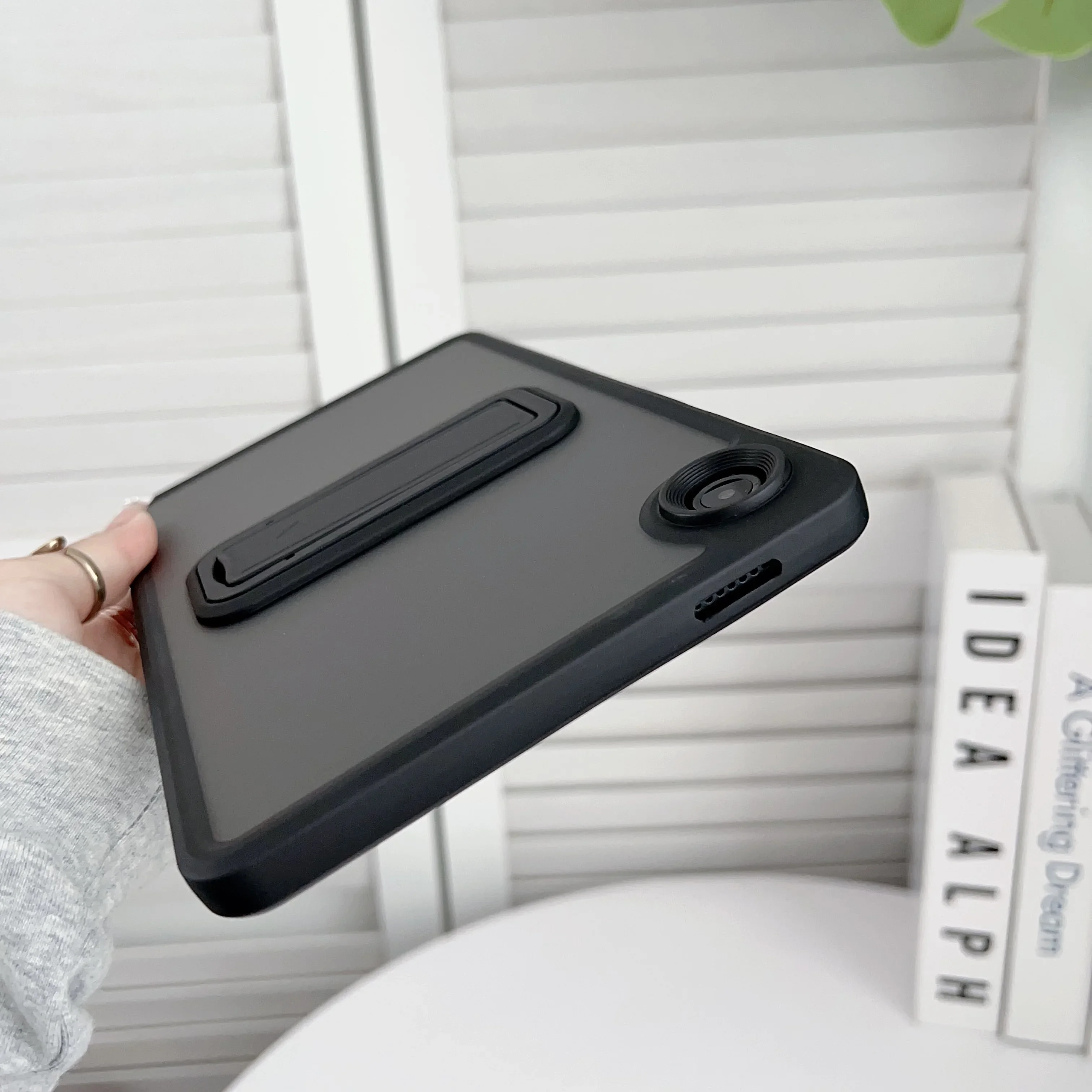 Фото Защитный чехол на заднюю панель с кронштейном-подставкой для Samsung Tab A7 A8 LITE A9 S6 A9 Funda для T225 T220 X110 X115 P615 X200 X210 №2
