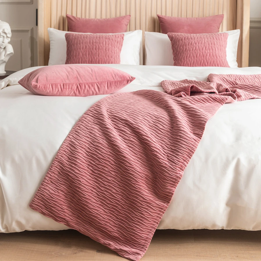 

Роскошное покрывало для кровати Nodic, покрывало для спальни, украшение для дома, гостиницы, настольная дорожка, Зеленый Серый Бежевый Розовый...