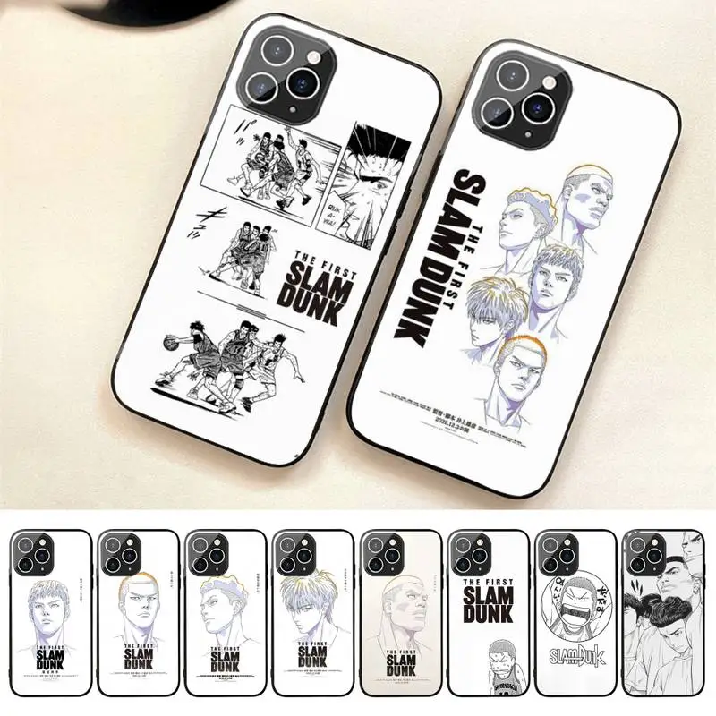 

Anime THE FIRST SLAM DUNK Phone Case For Iphone 7 8 Plus X Xr Xs 11 12 13 14 Se2020 Mini Promax Tempered Glass Fundas