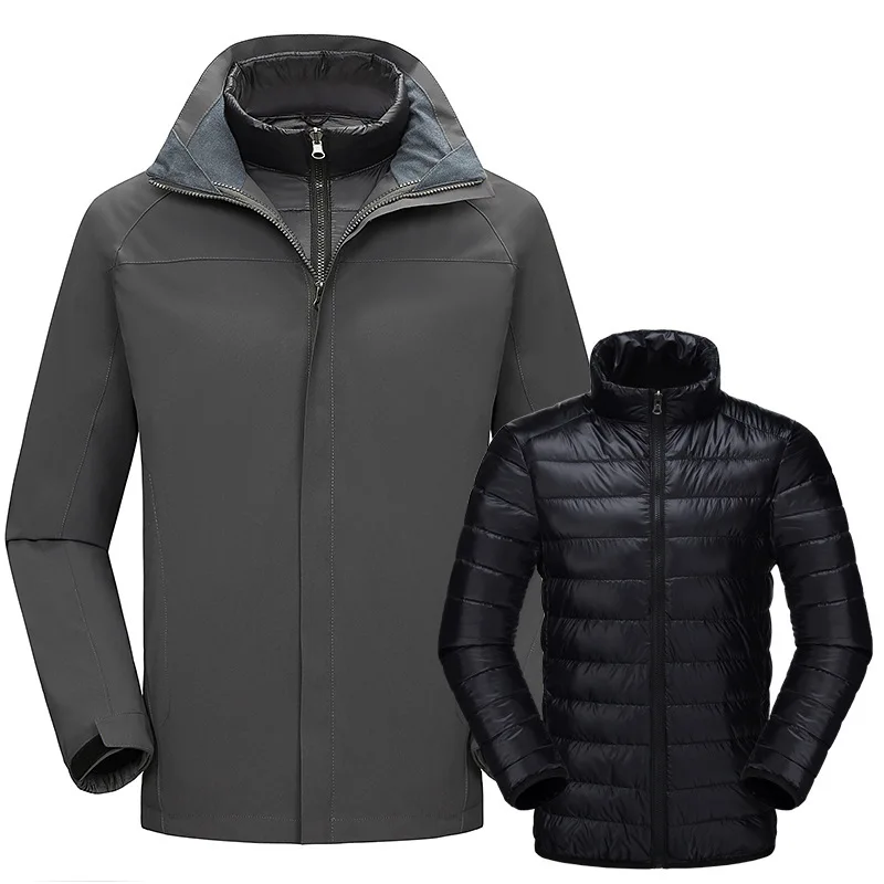 Outdoor Clothing Wind Proof Warm Work Clothes Men Two-piece Down Jacket