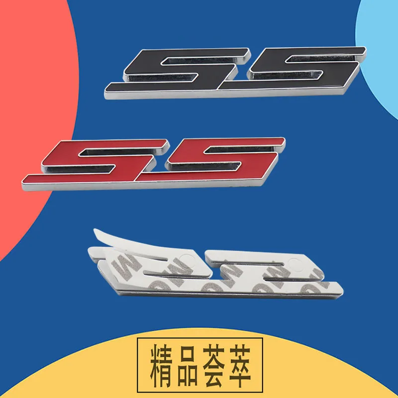 Автомобильная металлическая красная SS Для Camaro Передняя решетка гриль значок