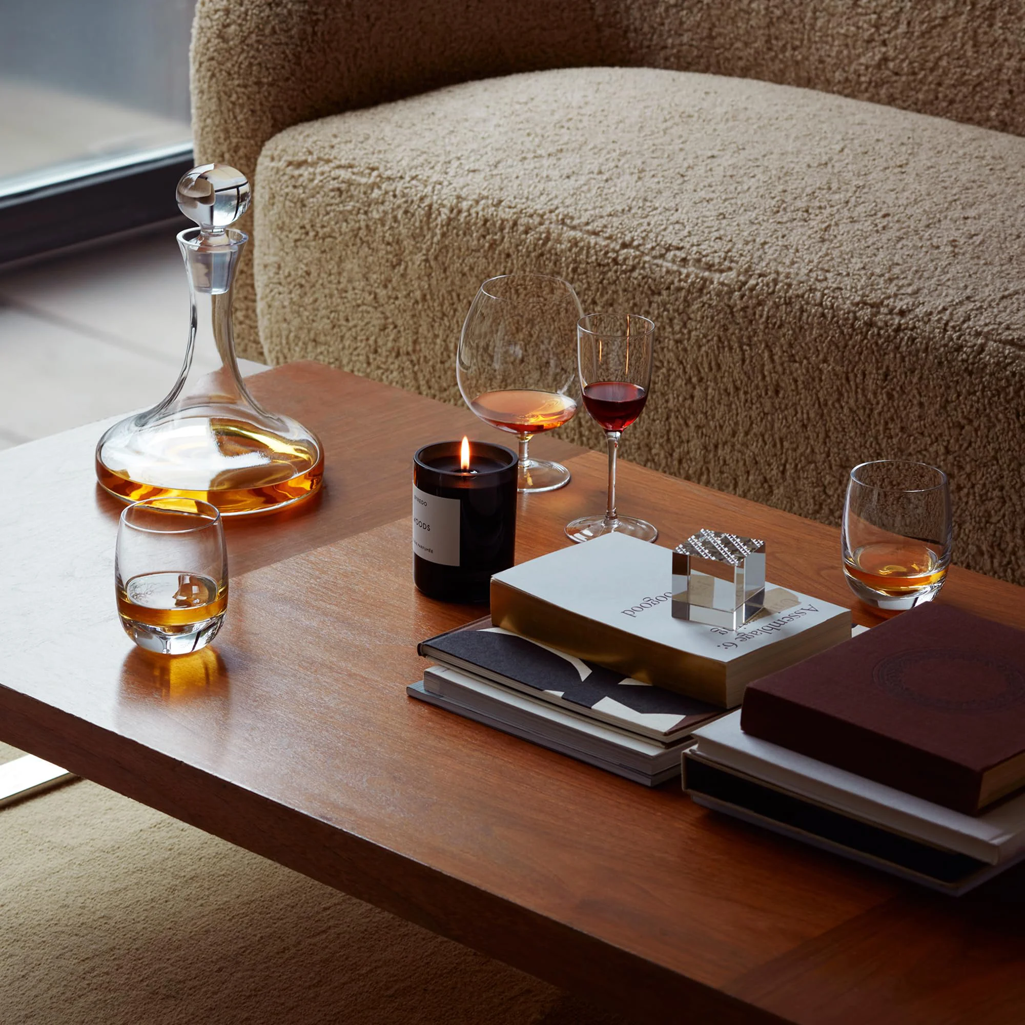 Л Хрустальный графин для вина без свинца | Высокий с наклонной крышкой Легко