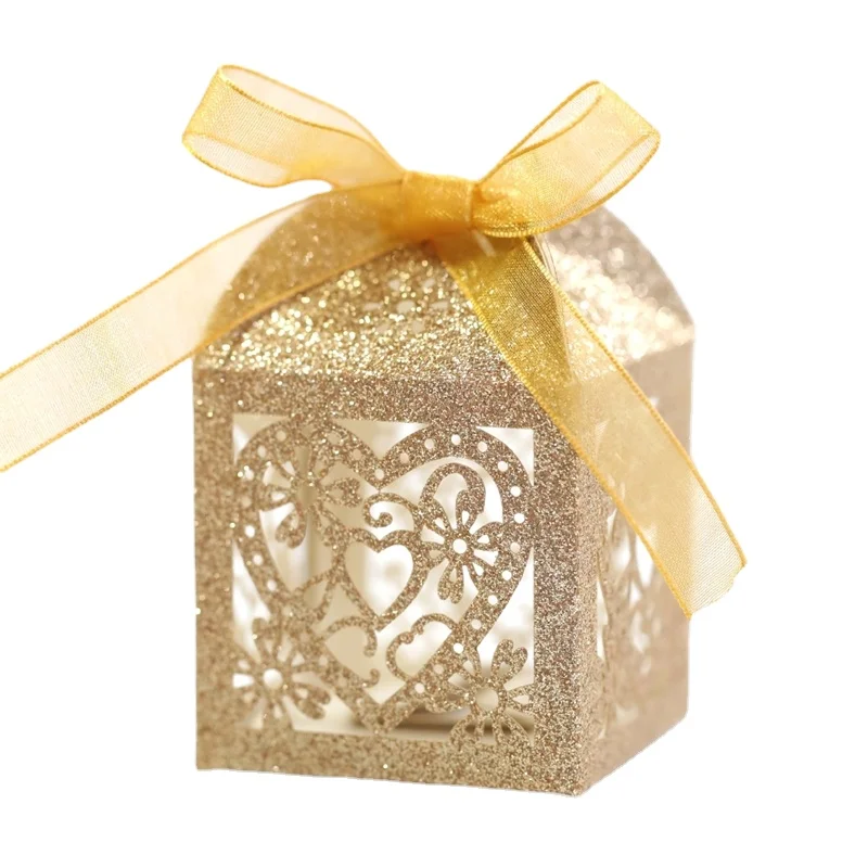 Es Wholesale Love Heart-shaped Chocolate Packaging Laser Cut Birthday Gift Box